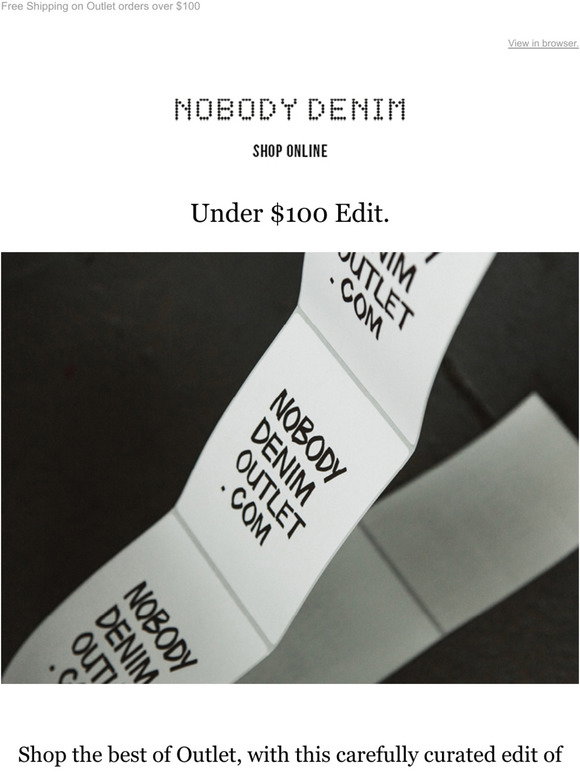 Nobody Denim: Shop The Under $100 Edit 