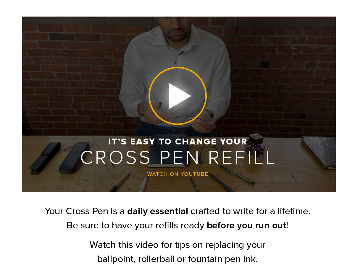 Cross How to refill your Cross Pen. Easy! Milled