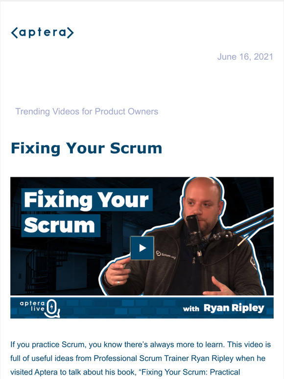 Watch: Tips for Fixing Your Scrum