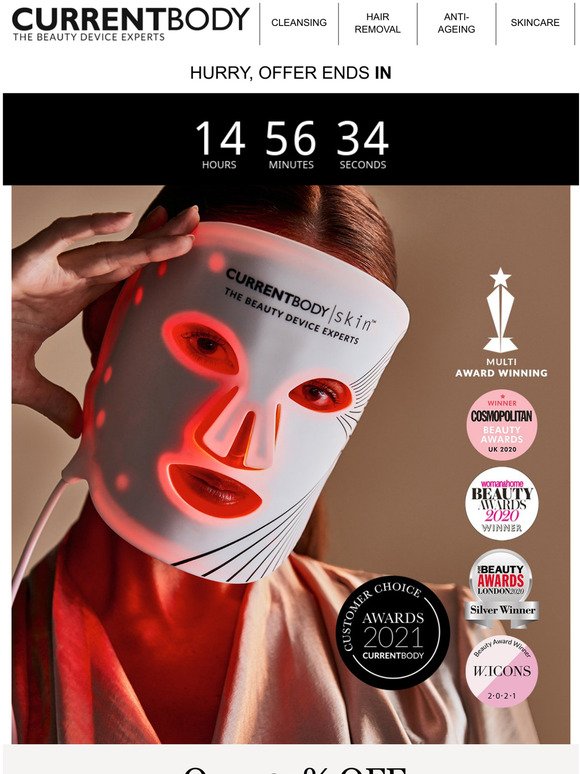 Today Only | Over 25% off our bestselling LED Light Therapy Mask