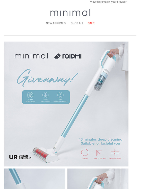 GIVEAWAY: Roidmi Cordless Vacuum Cleaner