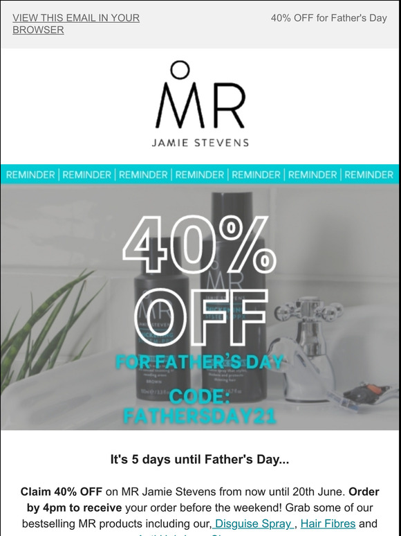 Last chance to get delivery before Fathers Day!