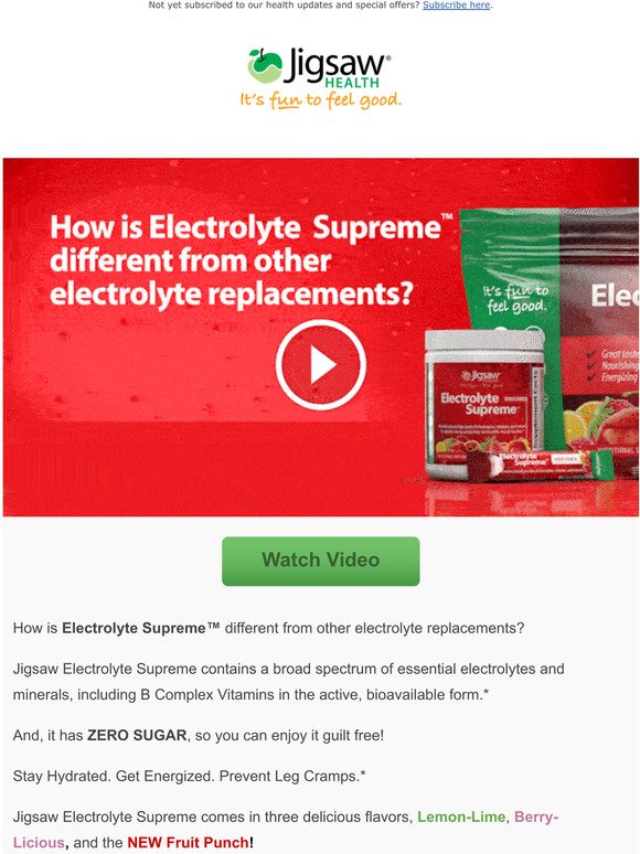 Discover why Electrolyte Supreme is the superior electrolyte replacement.