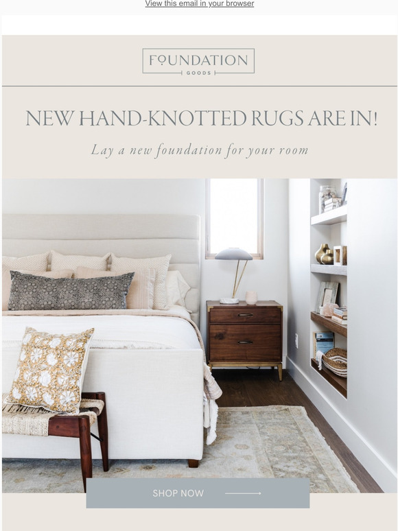 Foundation Goods: New hand-knotted rugs are here! | Milled