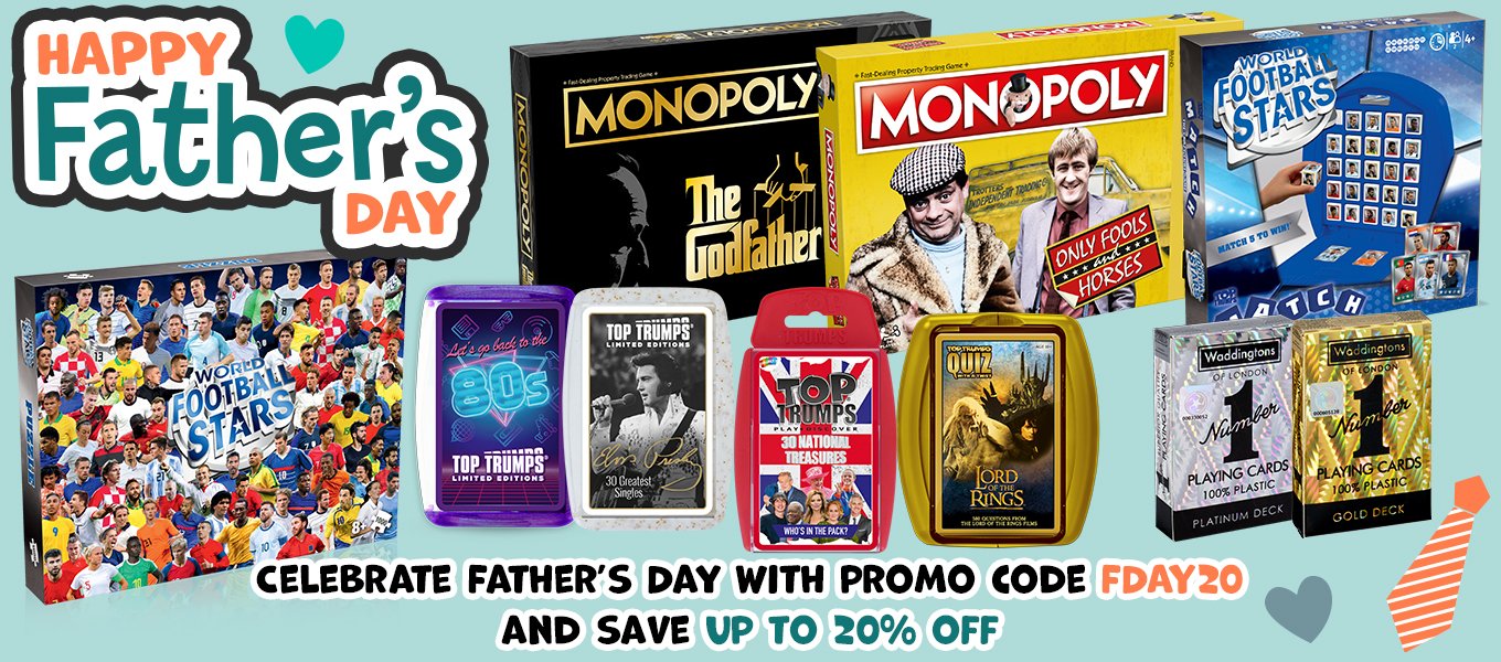 Celebrate Father’s Day with promo code FDAY20 and save up to 20% off
