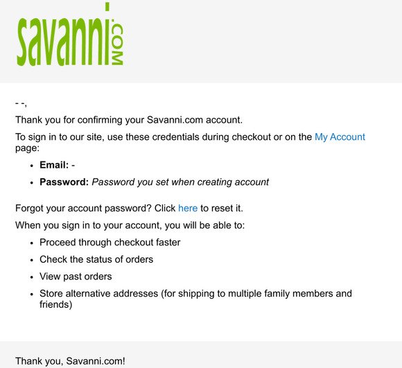 Welcome to Savanni.com