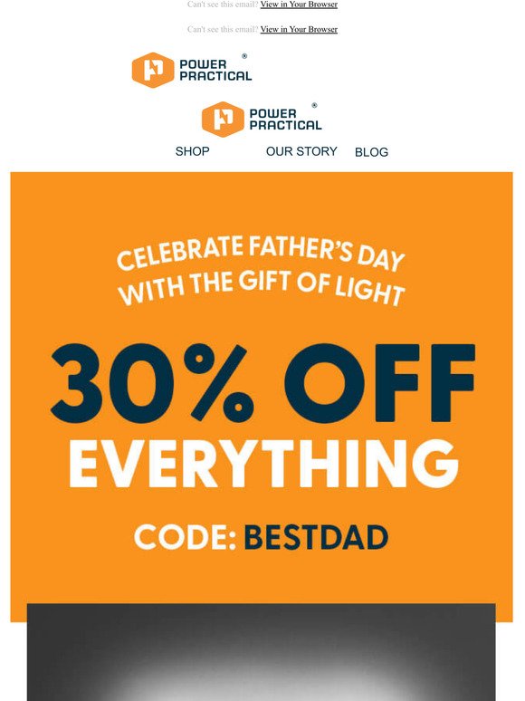 Still need a gift for DAD? 30% off starts NOW!