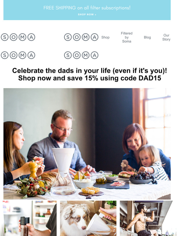 Treat Dad to 15% off!