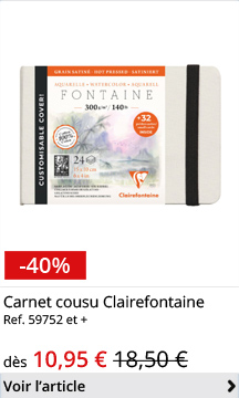 Carnet cousu Clairefontaine Ref. 59752 et +