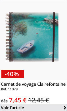 Carnet de voyage Clairefontaine Ref. 11079
