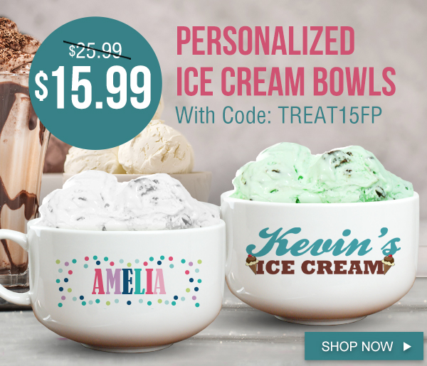 GiftsForYouNow Personalized Farmhouse Ice Cream Bowl, 24oz.,  custom family ice cream bowl, ceramic bowl, personalized kitchenware, personalized  bowl: Dessert Bowls