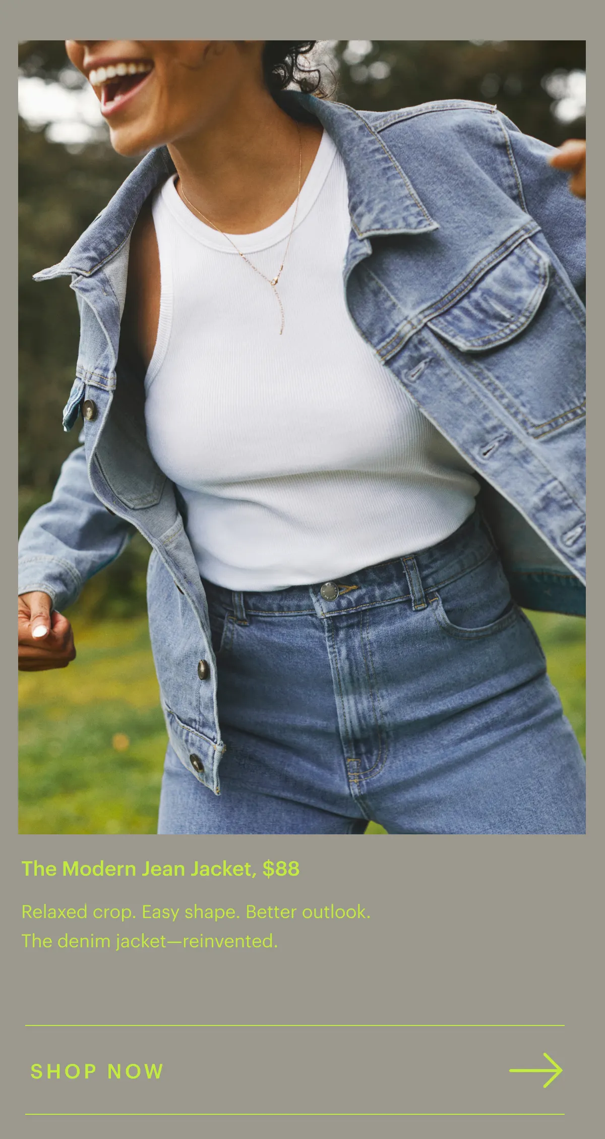 The Modern Jean Jacket, $88