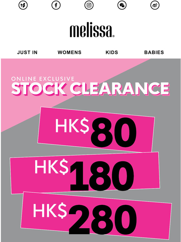 Stock Clearance - HKD 80 / 180 / 280