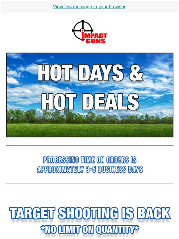 Hot Days & Hot Deals