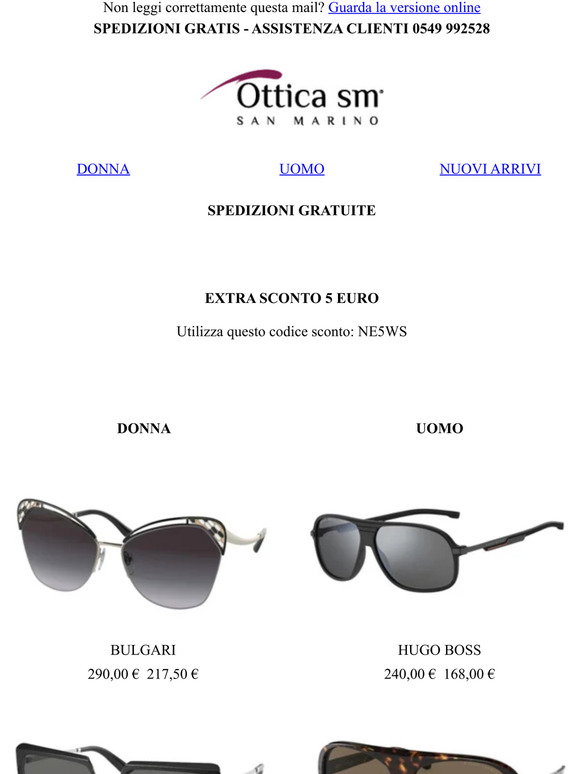 Ottica SM: Ottica SM - Newsletter subscription confirmation | Milled