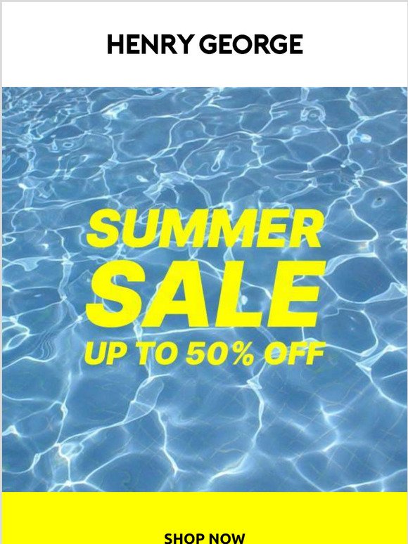 Summer Sale - Up To 50% Off!