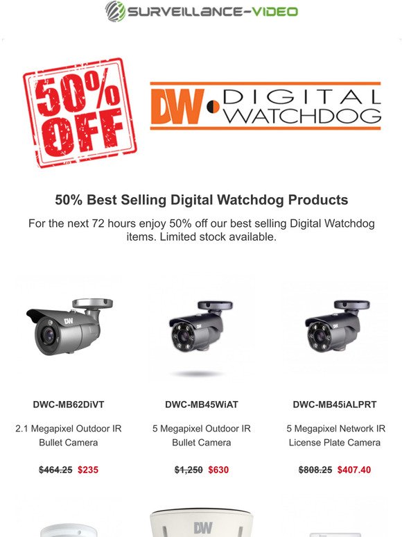 [50% OFF] Digital Watchdog | Limited Stock