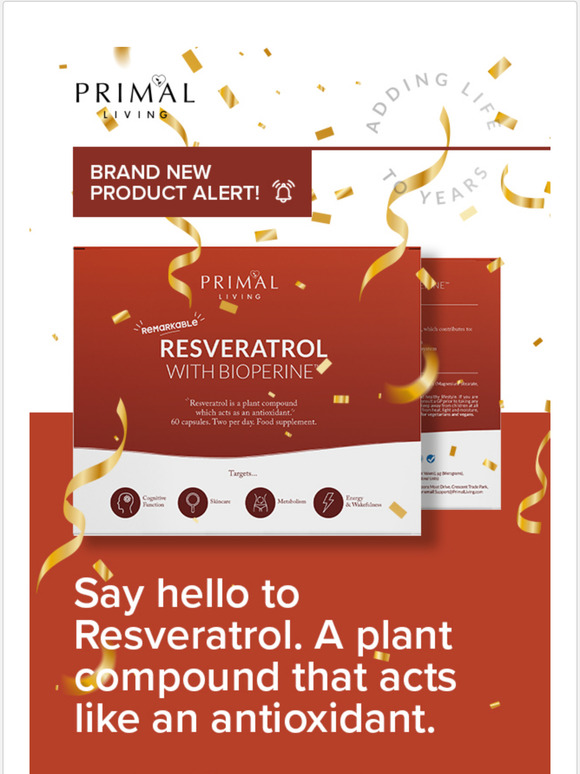 NEW IN  Say hello to Resveratrol!