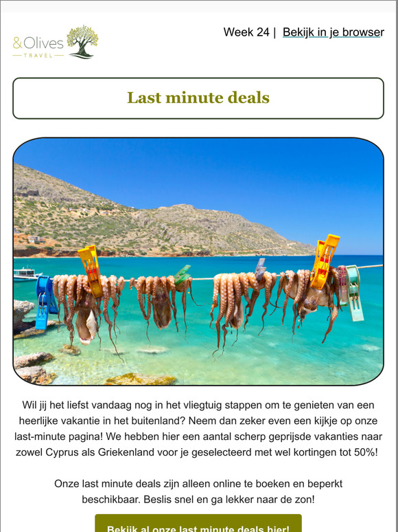 Last minute deals