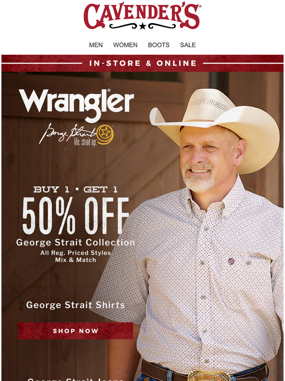 cavender's george strait shirts