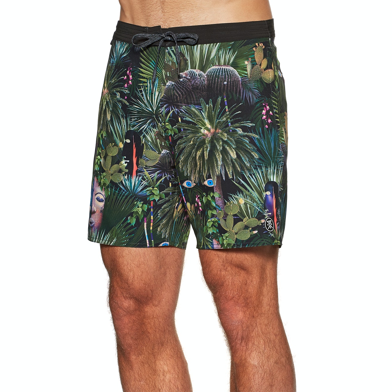 Roark Revival Chiller Jardin Oasis Mens Boardshorts - Black