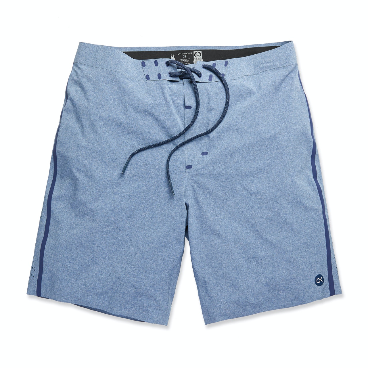 Outerknown Apex Hybrid Trunks By Kelly Slater Mens Boardshorts - Heather Navy