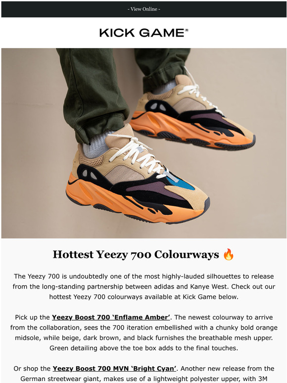 yeezy boost 700 enflame amber outfit