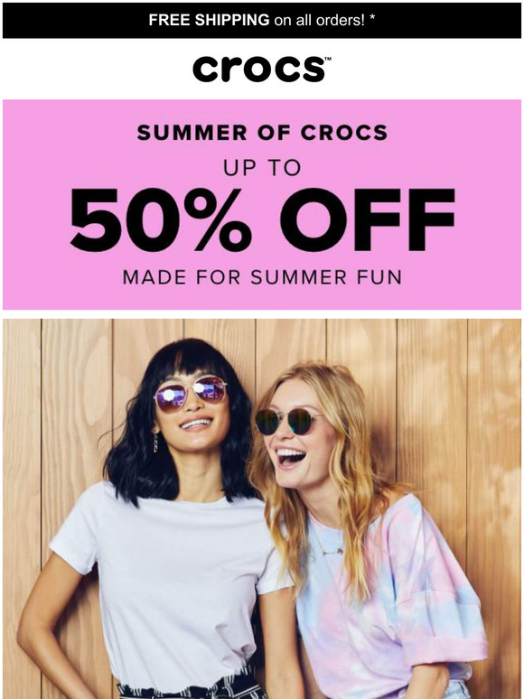 crocs summer sale 50 off