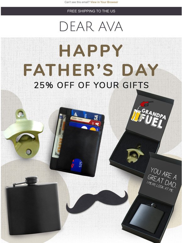 25% OFF to celebrate the cool dads