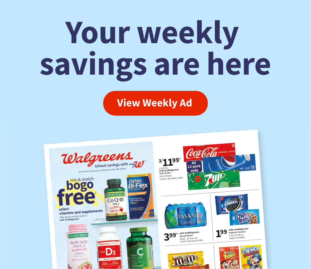 Your weekly savings are here. View Weekly Ad