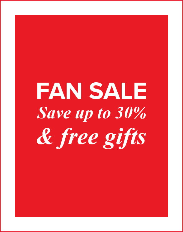 Fan Sale. Save up to 30%.