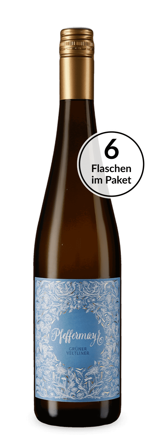 Veltliner-Geheimtipp:  6 Flaschen Pfeffermayr Grüner Veltliner trocken 2020