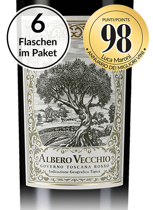 Toskanische Verführung: Albero Vecchio 6 Flaschen Governo 2019