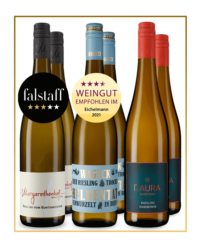Sommerfrische im Glas:  Köstliche Riesling-Entdeckungen im 3x2-Paket