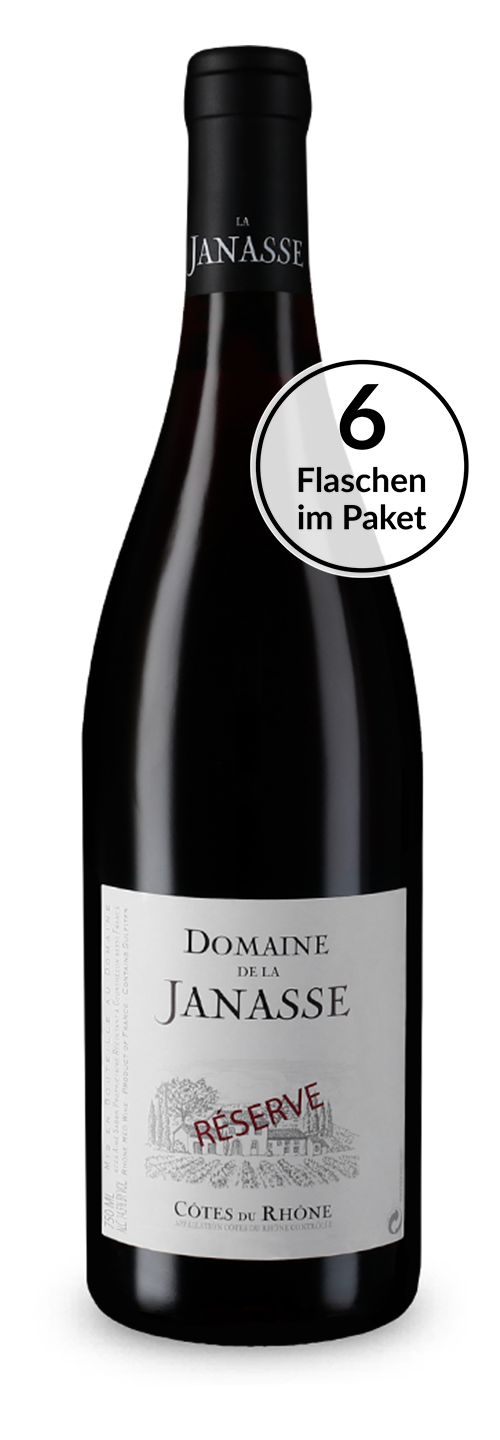 Rhône-Genuss par excellence: Domaine de la Janasse 6 Flaschen Côtes du Rhône Réserve 2019