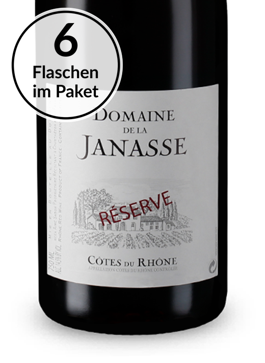 Rhône-Genuss par excellence: Domaine de la Janasse 6 Flaschen Côtes du Rhône Réserve 2019