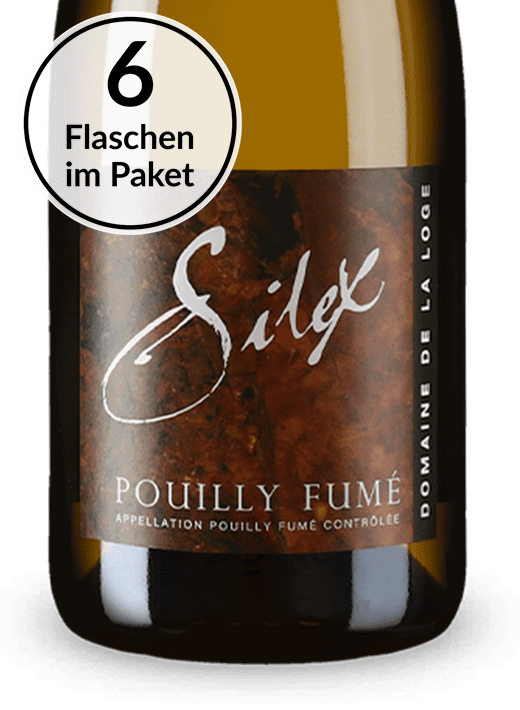 Terroir-Glanzstück von der Loire: Domaine de la Loge 6 Flaschen Pouilly-Fumé Silex 2019