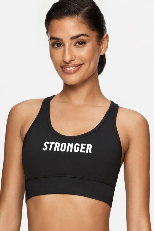 Image of Logo Black Sports Bra