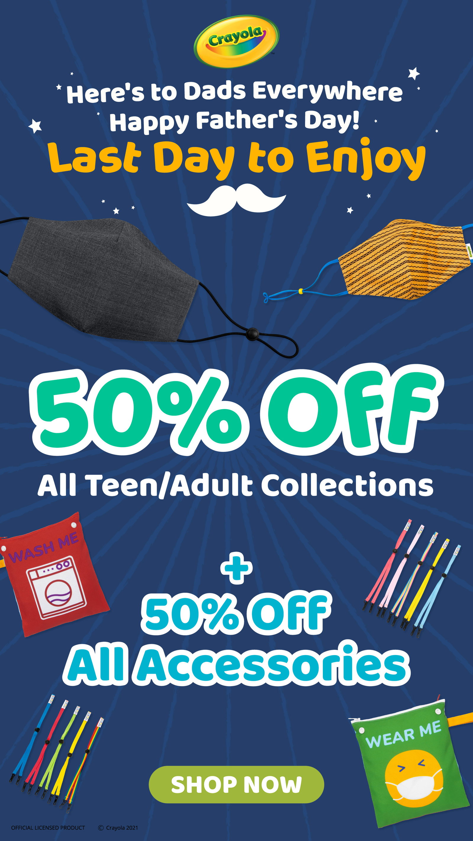 Schoolmaskpack Happy Father S Day Final Hours To Enjoy 50 Off Adult Mask Styles Milled