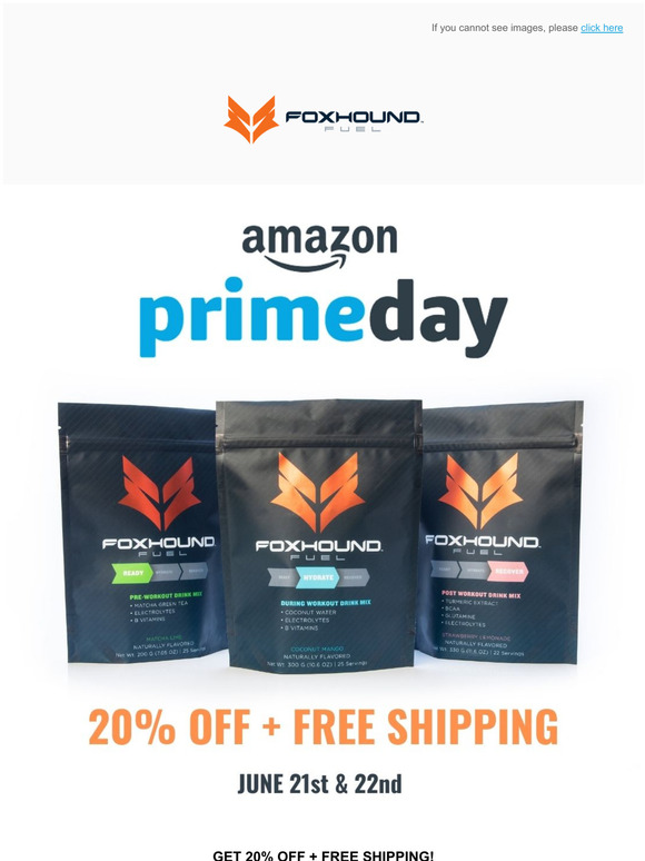  Amazon Prime Day - 20% OFF + FREE SHIPPING 