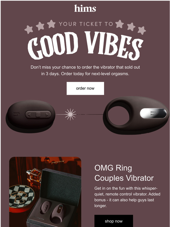 hims Back in stock The OMG Ring Vibrator Milled
