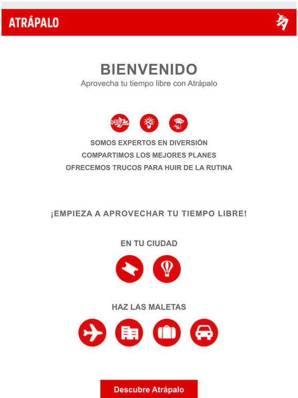 Bienvenido a Atrpalo