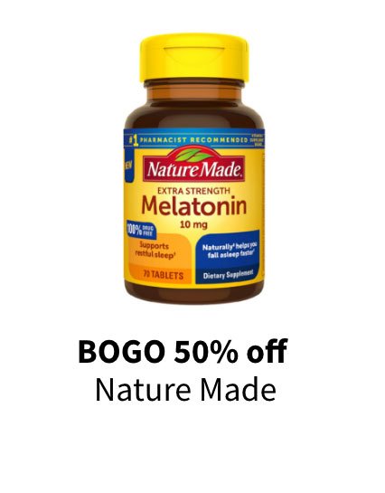 BOGO 50% off Nature Made