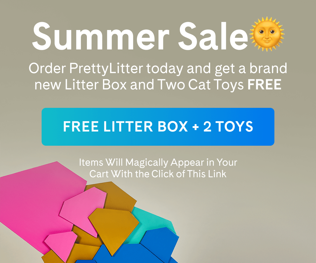 Pretty Litter SUMMER GIVEAWAY Get A Free Litter Box + Toy 2Pack Milled