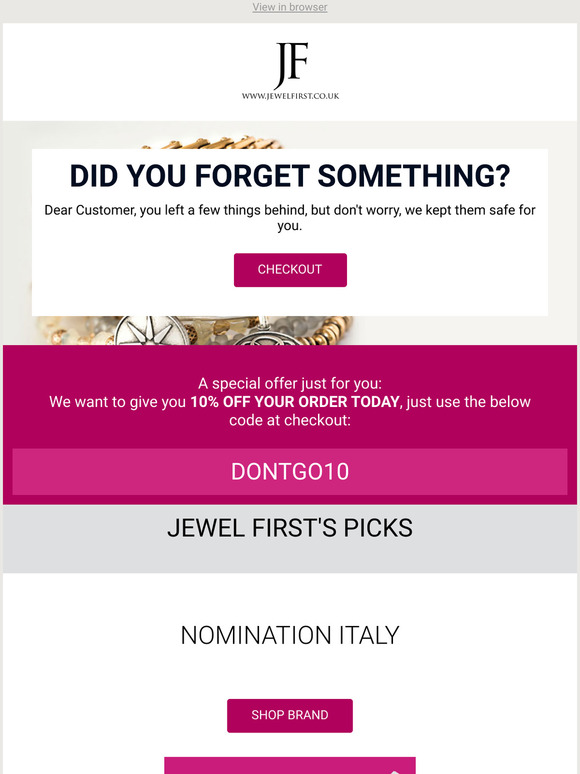 Here's 10% Off Your Basket!