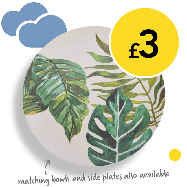 wilko urban oasis  dinner plate