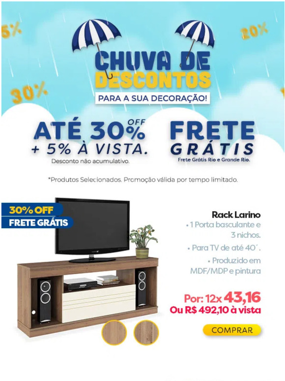 Aqui est Chovendo Descontos Incrveis! Vem Conferir!