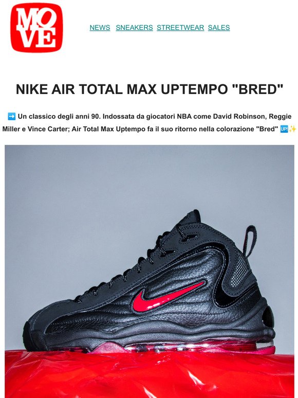 Moveshop: Nike Air Total Max Uptempo Bred - Shop Now! | Milled