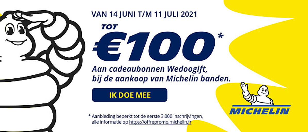 autobandencheck.nl: Een Wedoogift cadeaubon cadeau bij aankoop Michelin banden | Milled