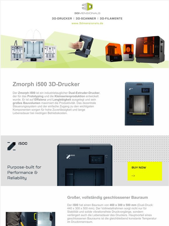 Entdecken Sie den Zmorph i500 3D-Drucker!